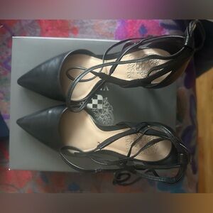 Vince Camuto Black Strappy Heels